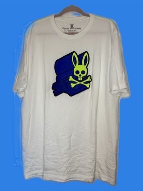 MENS PSYCHO BUNNY ASHER 3D BUNNY TEE